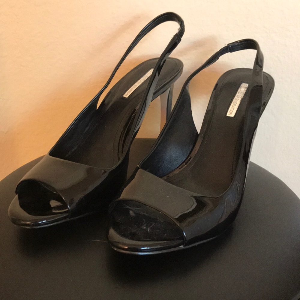 BCBGeneration Black Slingbacks 10m